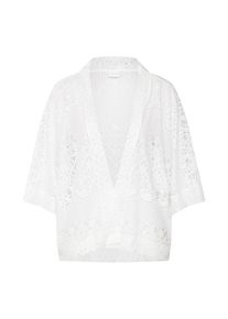 Vila, Damen Strickjacke 'VIASHLY 3/4 CARDIGAN/ZA', Wei&szlig;