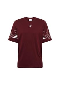 adidas originals, Herren Shirt 'OUTLINE T-SHIRT', Burgunder / Wei&szlig;