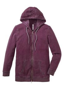 sheego Casual, Damen Sportliche Sweatjacke, Beere