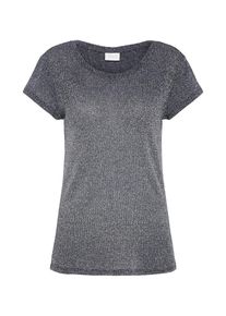 Vila, Damen Shirt mit Glitzereffekt, Nachtblau