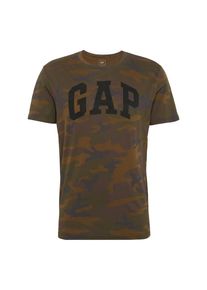 GAP, Herren T-Shirt 'ALLOVER CAMO ARCH', Khaki