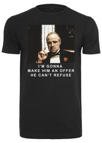 Mister Tee, Herren T-Shirt 'Godfather Refuse', Beige / Schwarz / Weiß