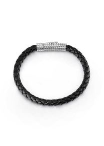 Guess, Herren ARMBAND 'INTENSE', Schwarz / Silber