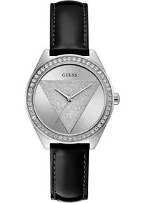 Guess, Damen Quarzuhr 'TRI GLITZ', Schwarz / Silber