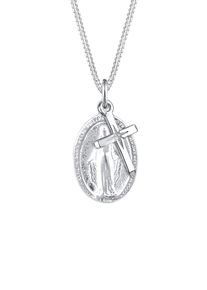 Elli, Damen Halskette 'Kreuz & Marienbild', Silber