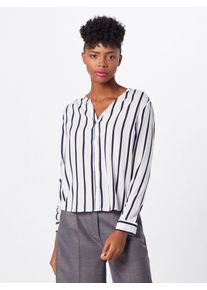 Only, Damen Blusen 'onlSUGAR FALLOW L/S SHIRT WVN', Nachtblau / Weiß