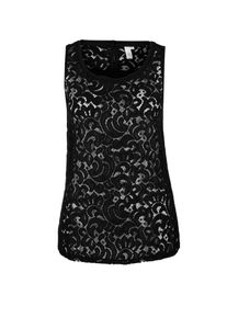 Q/S Designed By, Damen Top, Schwarz