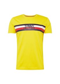 Tommy Hilfiger, Herren Shirt, Navy / Gelb / Wei&szlig;