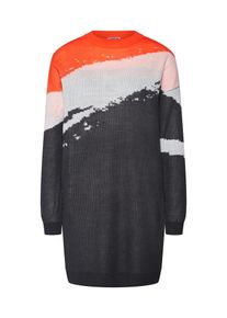 Noisy may, Damen Strickkleid 'STAYLA', Creme / Anthrazit / Orange