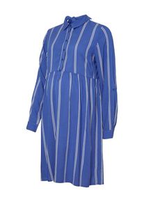 MAMALICIOUS, Damen Kleid, Royalblau / Weiß