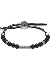 Diesel, Herren Armband 'DX1151040', Schwarz / Silber