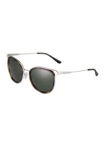 Michael Kors, Damen Sonnenbrille mit Metallrah, Braun / Grün / Silber