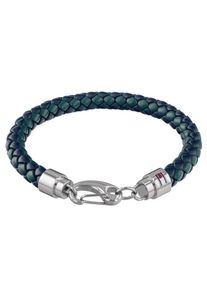 Tommy Hilfiger, Herren Armband 'Casual Core, 2790045', Kobaltblau / Tanne / Silber