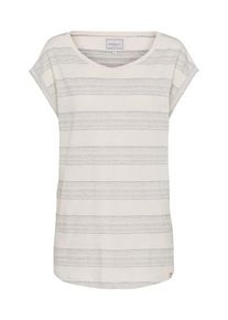 Iriedaily, Damen T-Shirt 'Neila', Beigemeliert / Anthrazit