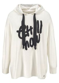 AJC, Damen Kapuzenpullover, Schwarz / Offwhite