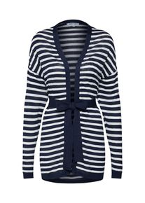 ABOUT YOU, Damen Cardigan 'Anastasia', Navy / Wei&szlig;