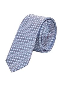 s.Oliver BLACK LABEL, Herren Krawatte, Hellblau / Dunkelrot