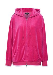 Juicy Couture Black Label, Damen Sweatshirt 'TRK Studded Logo Luxe Velour Hoodie Jacket', Pink