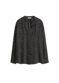 Violeta by Mango, Damen Bluse 'Macrop4', Schwarz