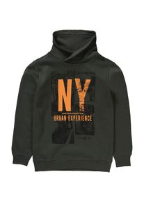 STACCATO, Kapuzenpullover, Tanne / Orange / Schwarz