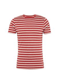 Jack & Jones JACK & JONES, Herren T-Shirt 'JJESTRIPE TEE SS CREW NECK NOOS', Rot