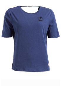 Khujo, Damen Shirt 'NIEVES WHITE TIGER', Blau