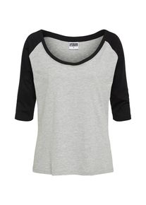 Urban Classics, Damen Shirt, Grau / Schwarz