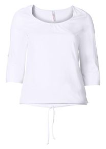 sheego Casual, Damen Basic-Shirt, Wei&szlig;