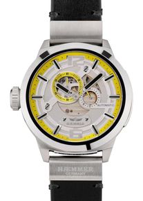 HAEMMER, Herren Automatikuhr 'Great Liberty, RS-100', Gelb / Schwarz / Silber