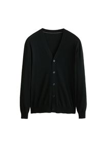 Mango Man, Herren Cardigan 'Willy', Schwarz