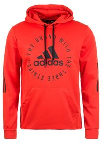 adidas Performance, Herren Trainingskapuzenpullover 'Sport ID', Rot / Schwarz