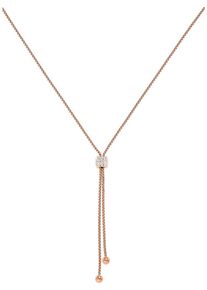 C-Collection, Damen Kette 'Stn-1361 Ipr', Rosegold / Weiß