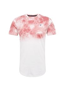 Hollister, Herren Shirt, Rosa / Weiß
