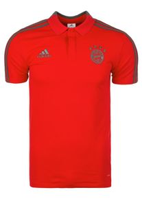 adidas Performance, Herren 'FC Bayern München' Poloshirt, Grau / Rot