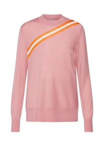 Calvin Klein, Damen Pullover 'YOKE STRIPE', Orange / Rosa