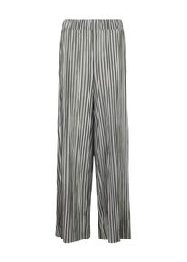 JUNAROSE, Damen Plissee Hose, Silber