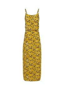 Noisy may, Damen Maxikleid 'NMMAGICVISCOSE STRAP ANKLE DRESS', Senf