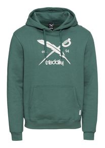 Iriedaily, Herren Sweatshirt 'Daily Flag', Petrol / Weiß