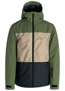Rip Curl, Herren Snowboardjacke 'Enigma Stacka', Beigemeliert / Nachtblau / Hellgrün