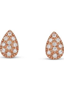 Christ, Damen Ohrstecker, Rosegold / Transparent