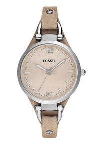 Fossil, Damen Armbanduhr 'GEORGIA', Hellbeige / Silber