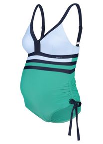 Esprit Maternity, Damen Badeanzug, Nachtblau / Mint / Weiß