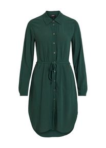 Object, Damen Kleid 'BAY L/S SHIRT DRESS NOOS', Smaragd