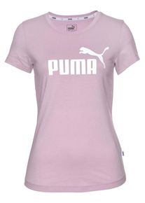 Puma, Damen Sportshirt 'ELEVATED ESS', Pastelllila / Weiß