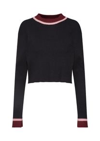 Native Youth, Damen Pullover 'THE PATRISSE KNIT', Rosa / Bordeaux / Schwarz