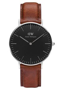 Daniel Wellington, Damen Uhr 'St Mawes DW00100142', Rostbraun / Schwarz / Silber