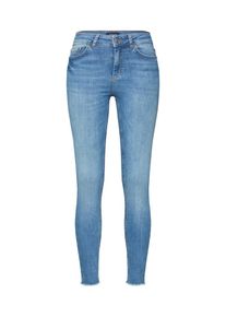 Pieces, Damen Jeans 'PCDELLY MW SKN CRP JNS NOOS', Blue Denim