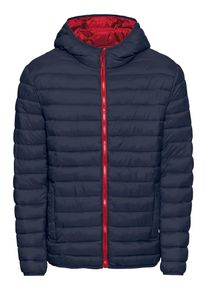 Review, Herren Übergangsjacke 'Solid', Navy / Rot