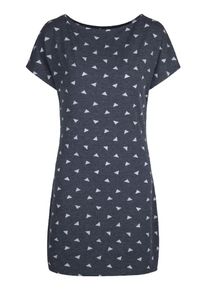 Lingadore, Damen Kleid 'Star', Basaltgrau / Weiß