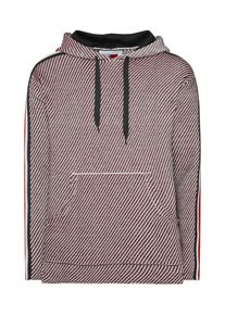 Tommy Hilfiger, Herren Kapuzensweatshirt 'LEWIS HAMILTON', Burgunder / Wei&szlig;